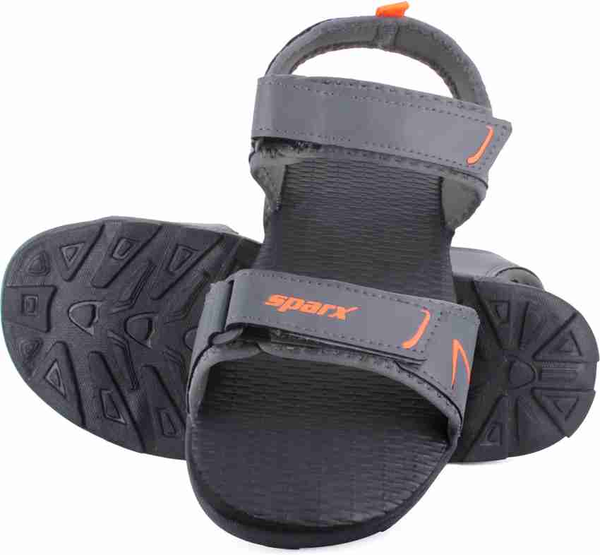 Sparx Men Grey Orange Sandals Buy Sparx Men Grey Orange