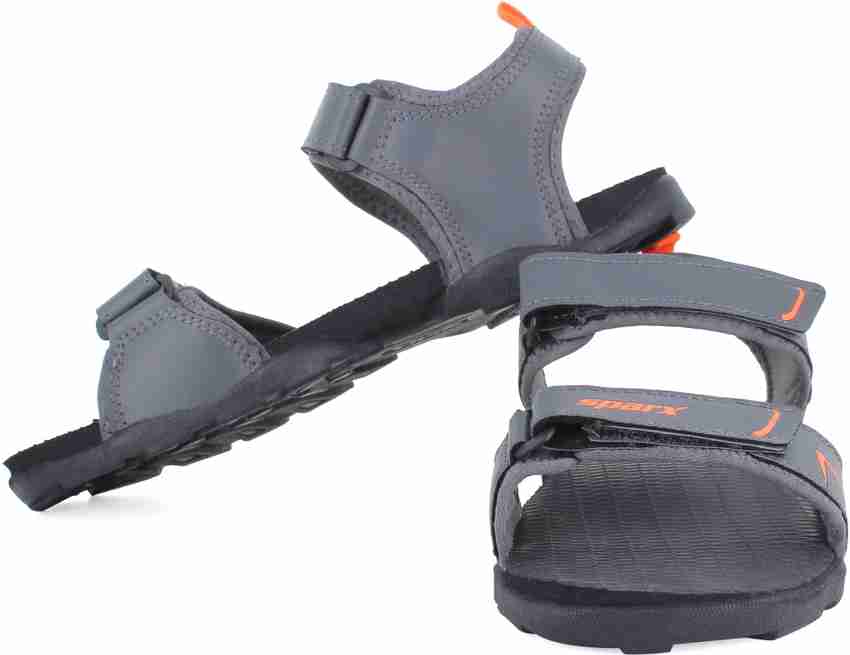 Sparx Men Grey Orange Sandals Buy Sparx Men Grey Orange