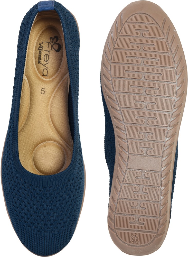 AJANTA Women Blue Bellies - Buy AJANTA Women Blue Bellies Online at Best  Price - Shop Online for Footwears in India