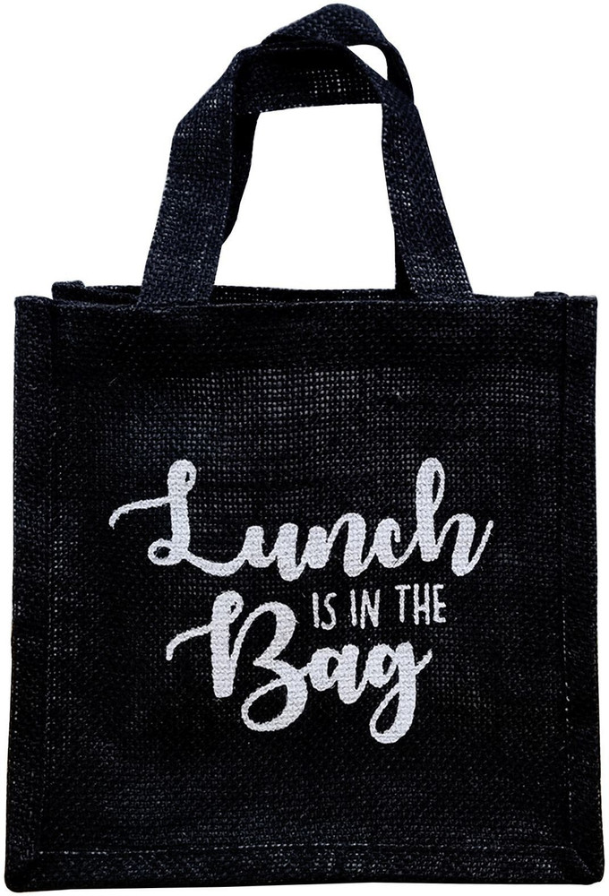 Black jute bag hot sale