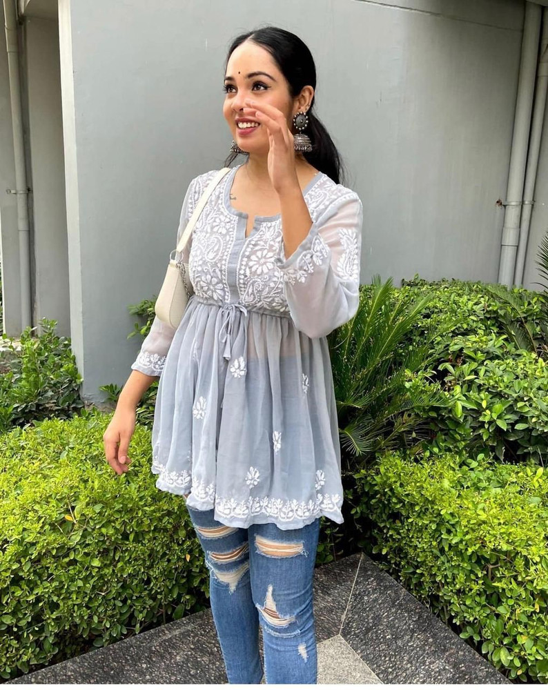 Shivcreatione Women Fit and Flare Grey Dress Buy Shivcreatione Women Fit and Flare Grey Dress Online at Best Prices in India Flipkart