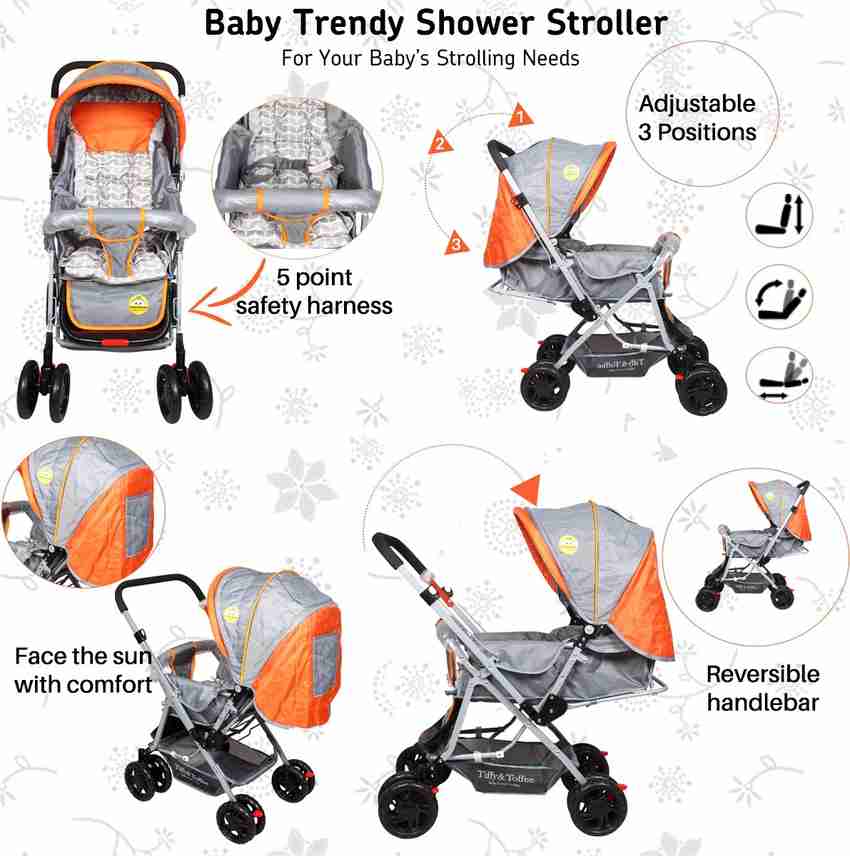 Tiffy Toffee Trendy Baby Shower Stroller For 0 4 Years Old