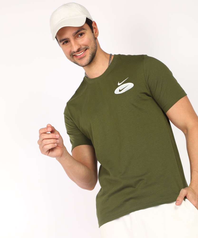 Olive green store nike shirt