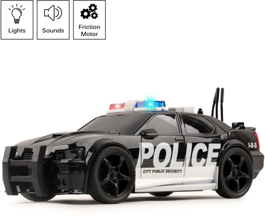 Lights and sounds police hot sale car