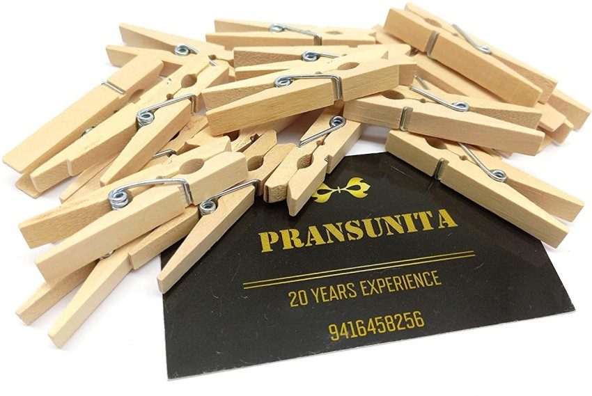 Mini Clothes Pins for Photo, Small Clothespins 200 pcs 1 Natural Wooden  Mini Clothes Pins with Jute Twine, Mini Photo Clip 