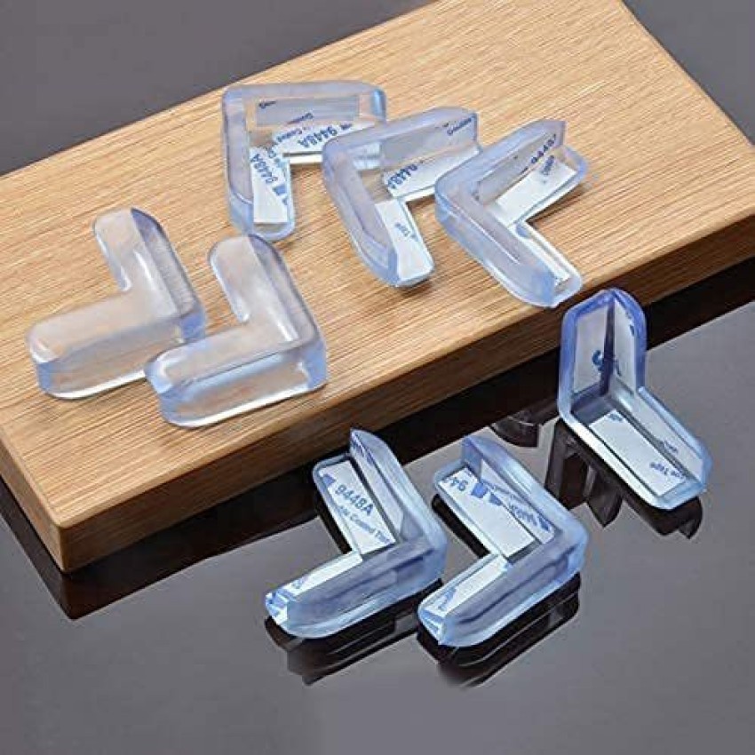 Corner Protector, 4pc Clear Corner Guards, Safety Silicone Corner  Protectors, Safety Bumpers to Cover Sharp Furniture & Table Edges,  Transparent