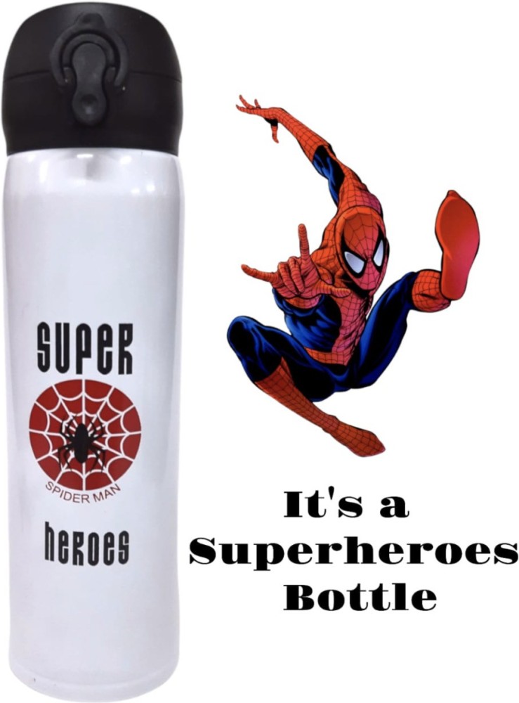 Spiderman Super Heroes LED Temperature Stainless Steel Double Wall Vacuum  Insulated Bottle for Hot & Cold