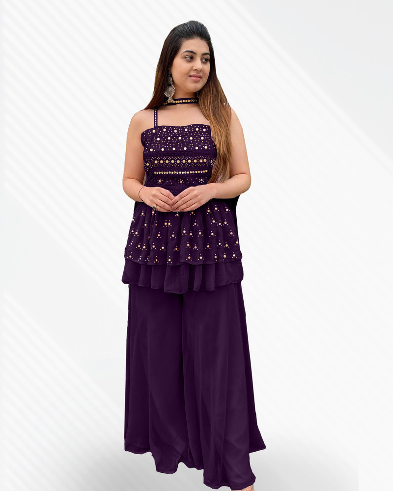 Plazo dress best sale with short top