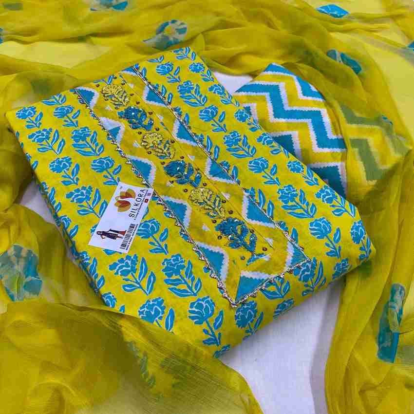 Cotton self design suit hotsell