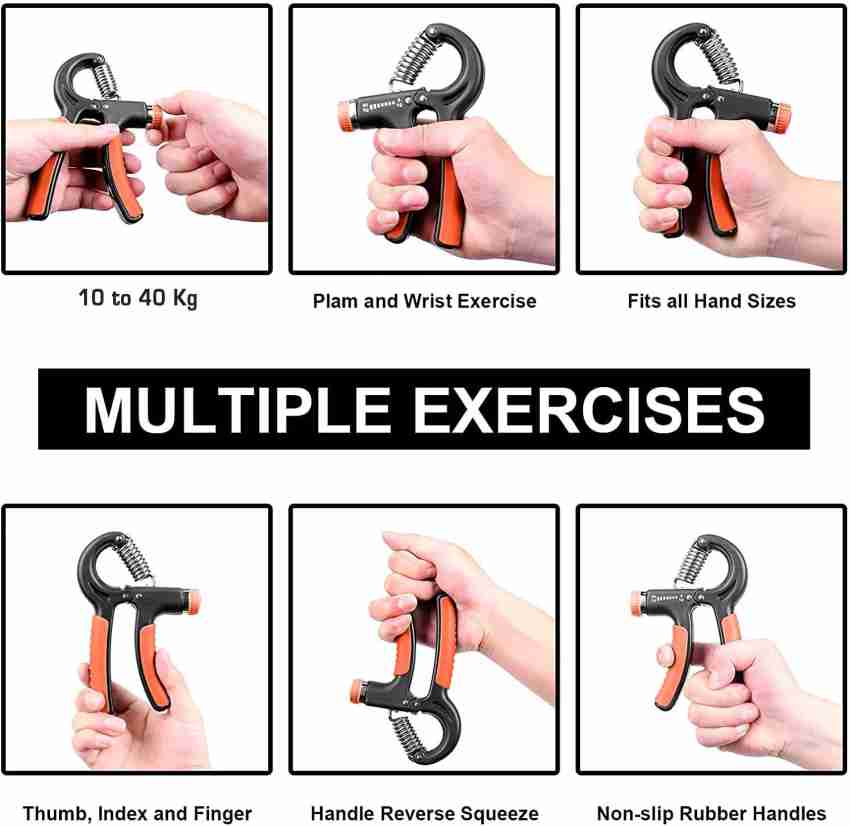 Everlast Adjustable Hand Grip Trainer Hand Gripper Strengthener Gym  Exerciser