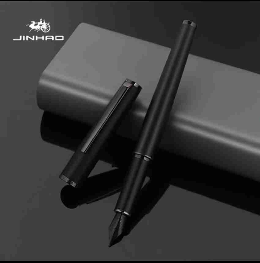 Lanxivi Jinhao Black Snake Fountain Pen Bent Nib Fude Pen India