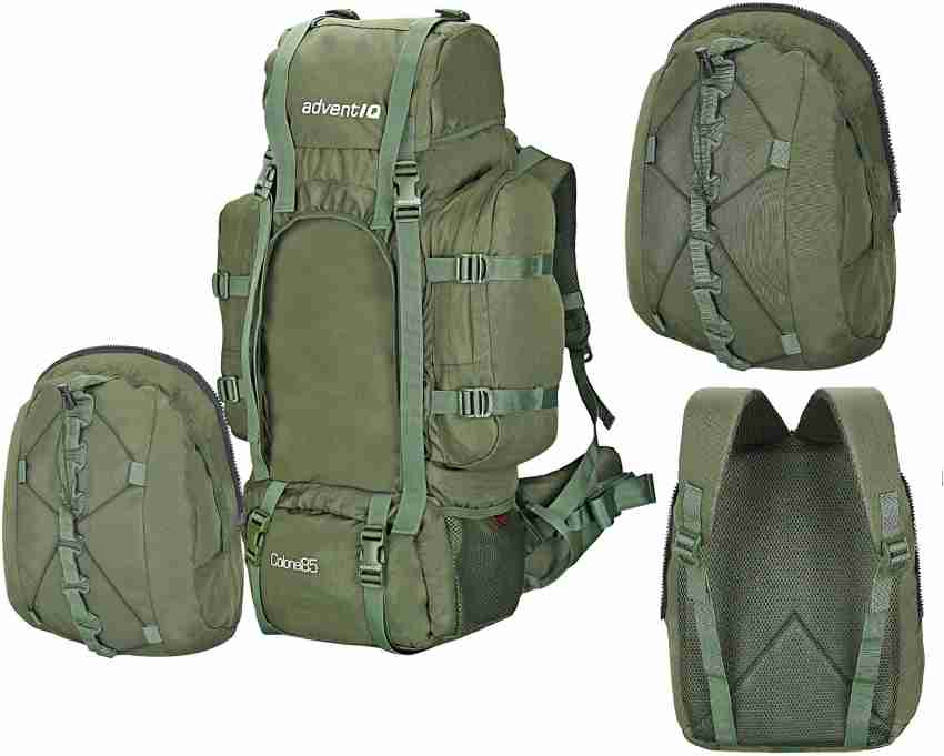 AdventIQ Military/Army Rucksack Bag(Detachable Daypack + Rain