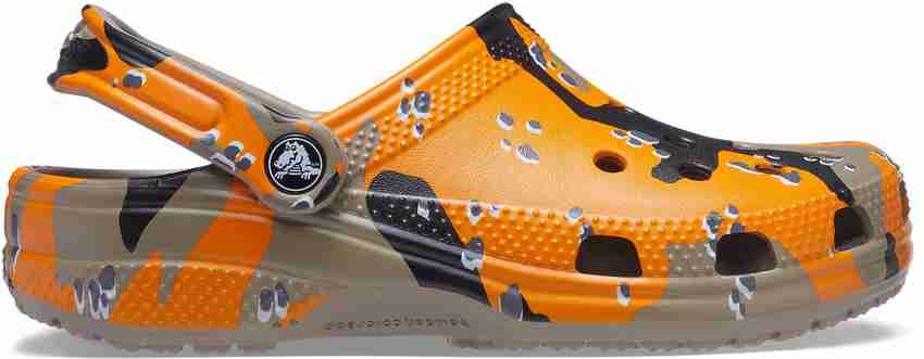 Orange and black crocs hotsell