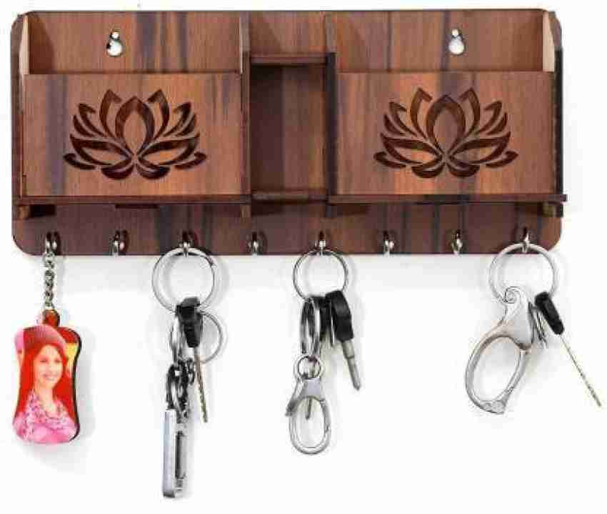 Buy shubh labh keychain holder key ring holder. Wallmount key