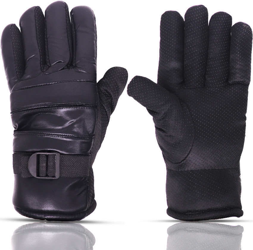 Leather hand gloves for bike on sale