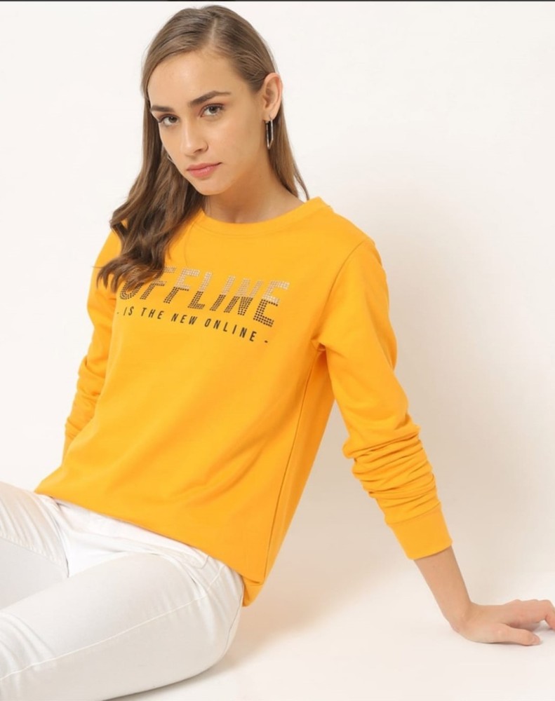 dnmx Full Sleeve Printed Women Sweatshirt - Buy dnmx Full Sleeve