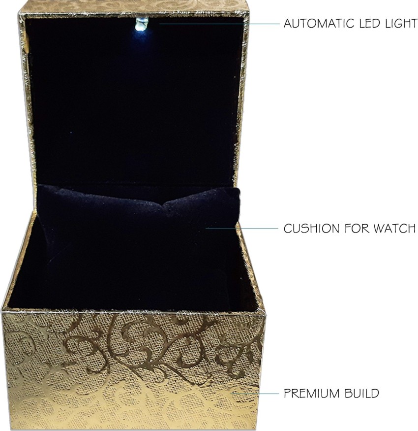 Light up hot sale watch box