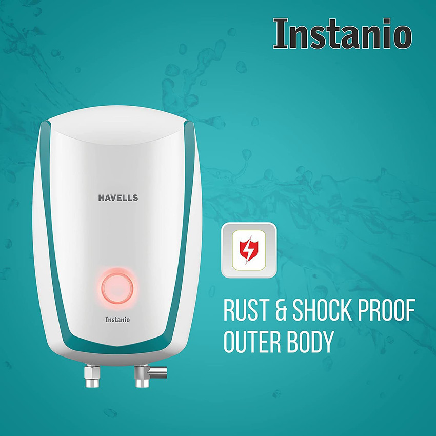 HAVELLS 3 L Instant Water Geyser (Instanio 3L, Color Changing LED  Indicator, ISI Mark, With Installation Kit Free, White) Price in India -  Buy HAVELLS 3 L Instant Water Geyser (Instanio 3L,