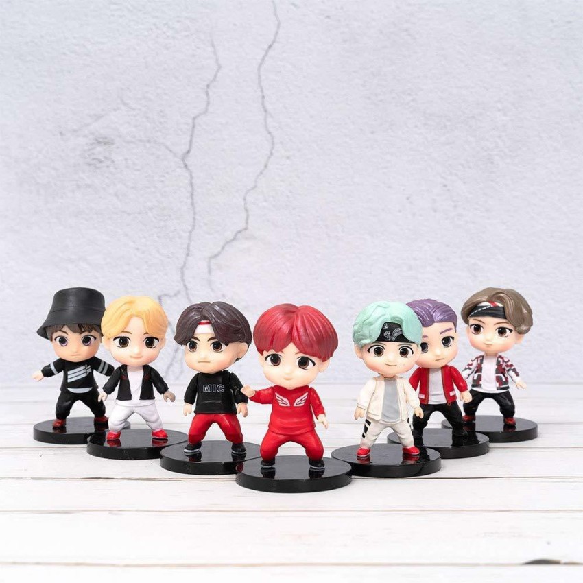 BTS Characters set of Action Figure Toys and Bangtan Boys Birthday