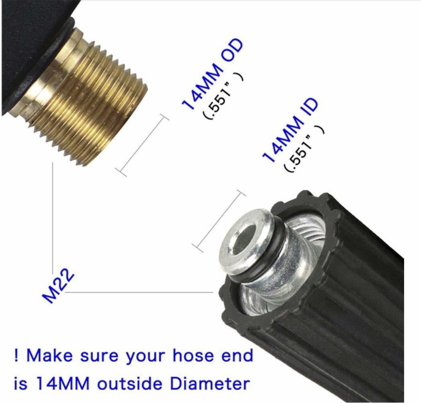 CAZAR Hose Pipe Connector for Bosch Car Pressure Washer Aquatak series hose  pipes to Connect another Hose Pipe(Only Connector) : : Home &  Kitchen