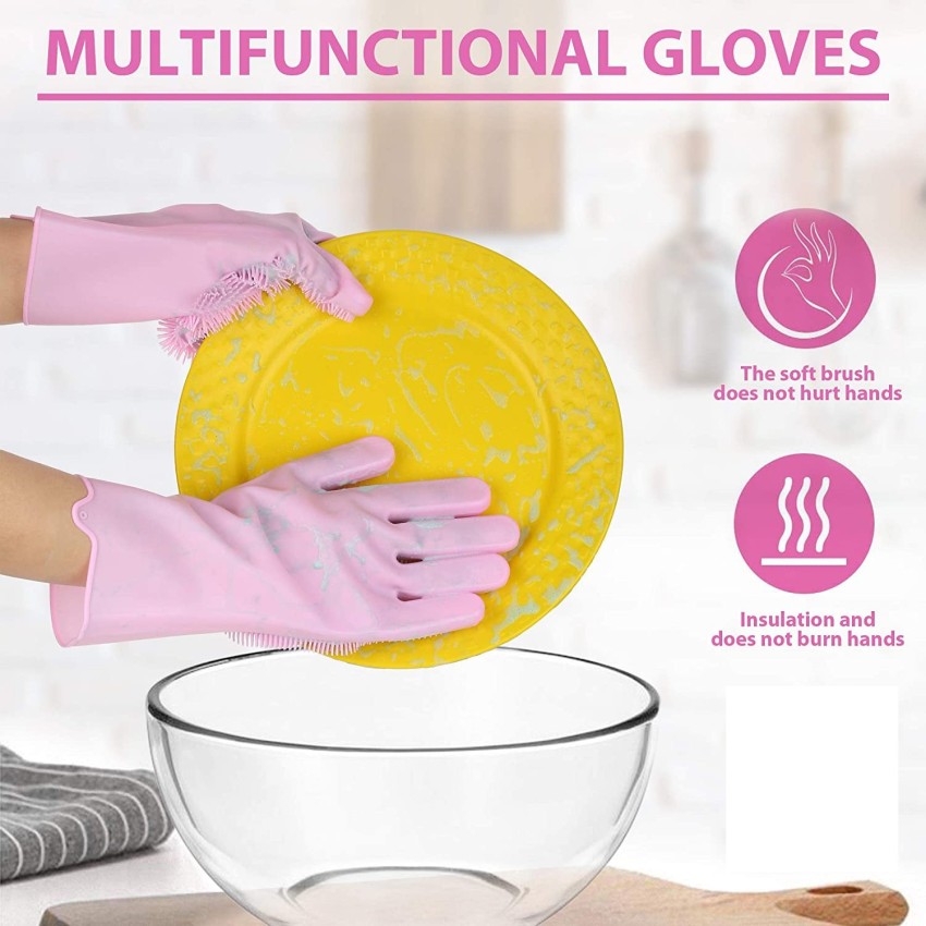 Pacificdeals Industrial Safety Chemical Resistant Water Resistant Pure  Latex Rubber Hand Gloves Perfect for industrial use, Chemical use,  dishwashing, cloth washing ,car washing For Unisex (Pack Of 1) Yellow  Rubber Safety Gloves