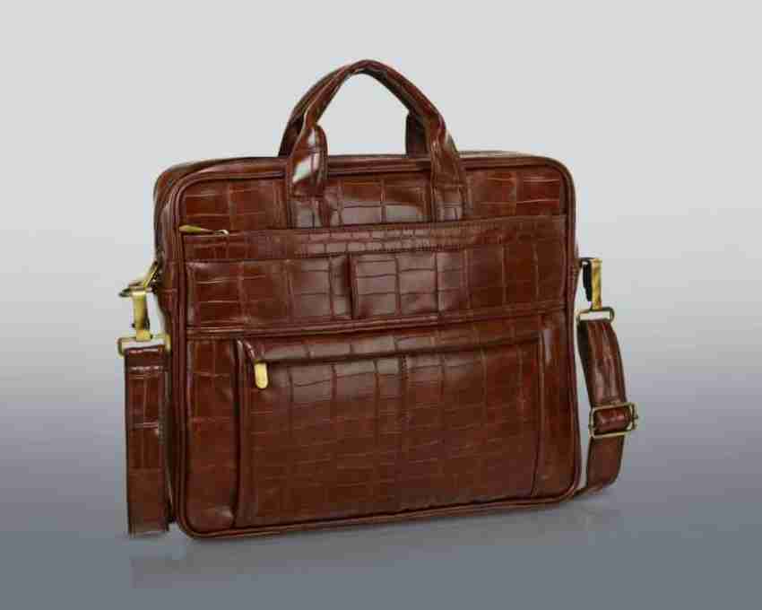 Genuine Crocodile Leather File Laptop Bags