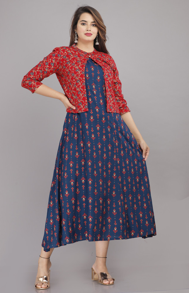 10 Trending Kurtis with Long Jacket Style That You Need to Buy Right Away  (2019)!