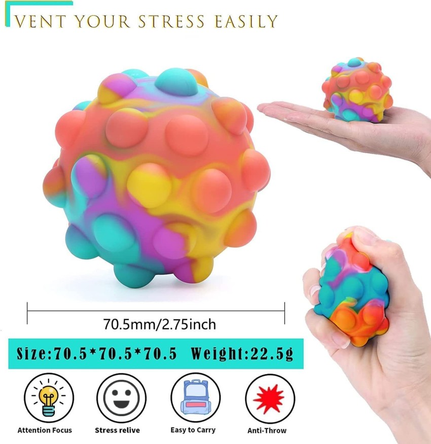 New Pop It Ball Bubble Fidget Sensory Toy Stress Ball Pop It