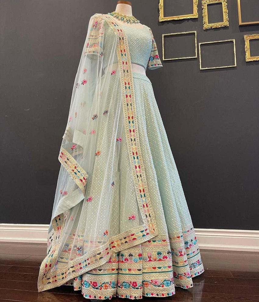 RIDDHI Embroidered Semi Stitched Lehenga Choli - Buy RIDDHI Embroidered  Semi Stitched Lehenga Choli Online at Best Prices in India | Flipkart.com