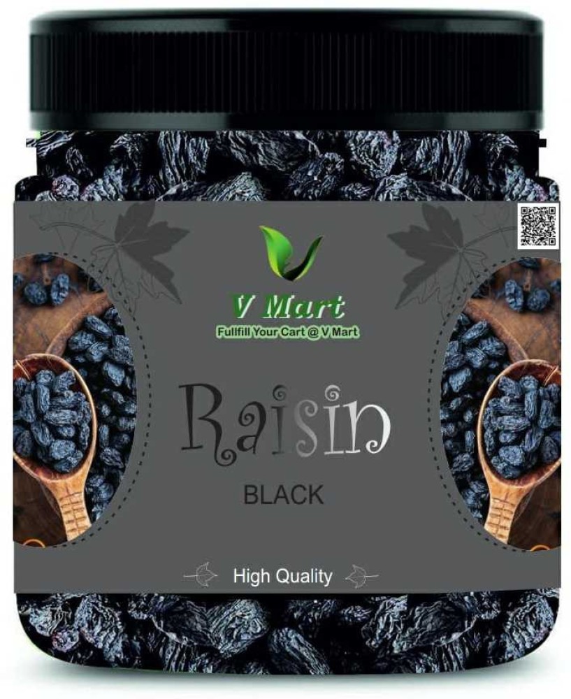 Buy GO GRASS Premium Afghani (Seedless) Black Raisins 450 GM