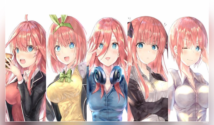 Anime Poster The Quintessential Quintuplets 5-toubun No Hanayome Canvas Art  Poster and Wall Art Picture Print Modern Family Bedroom Decor Posters