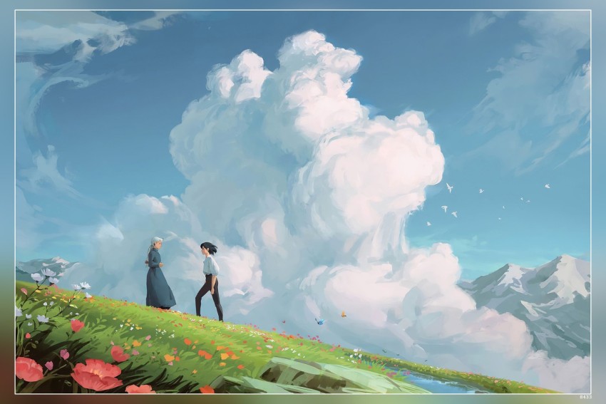 Buy Studio Ghibli Poster, Howl's Moving Castle Canvas Print, Ghibli Art  Print, Studio Ghibli, Howls Moving Castle Art, Anime Poster, Movie Print  Online in India 
