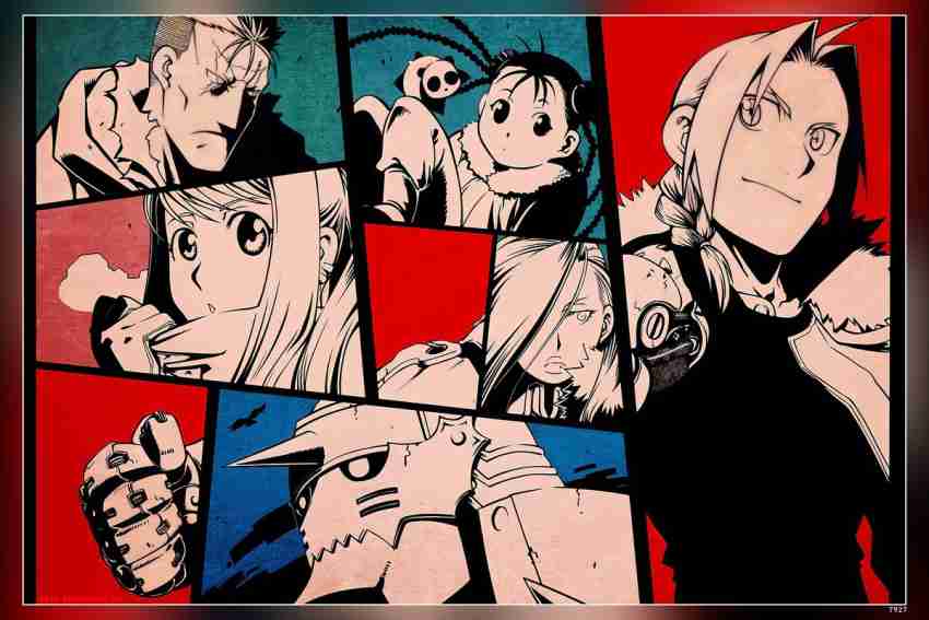 Fullmetal Alchemist Brotherhood All Characters New Poster Wall