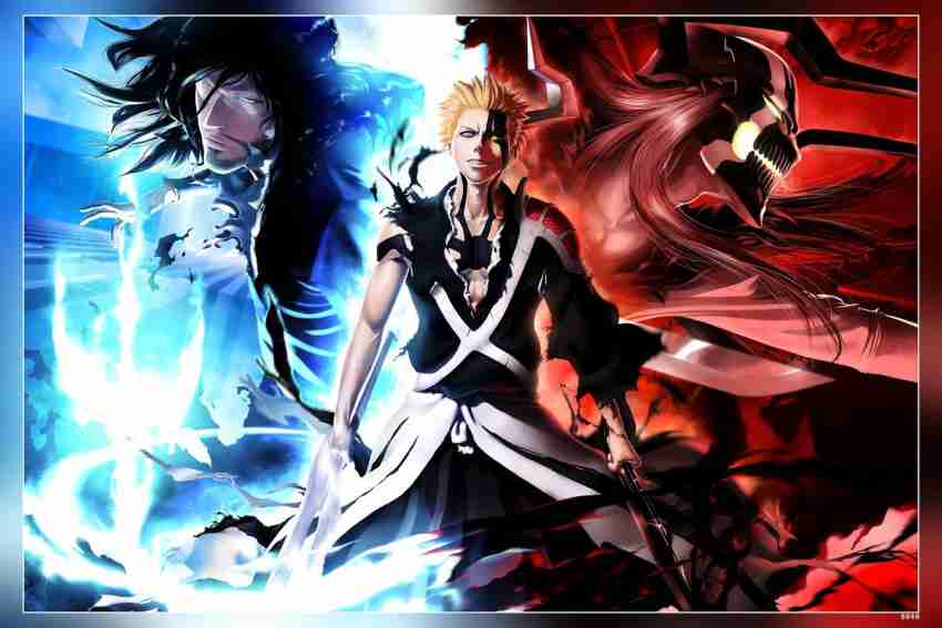 Ichigo Anime Bankai Bleach Kurosaki Manga Tensa Zangetsu Vasto Lorde Matte  Finish Poster Paper Print - Animation & Cartoons posters in India - Buy  art, film, design, movie, music, nature and educational