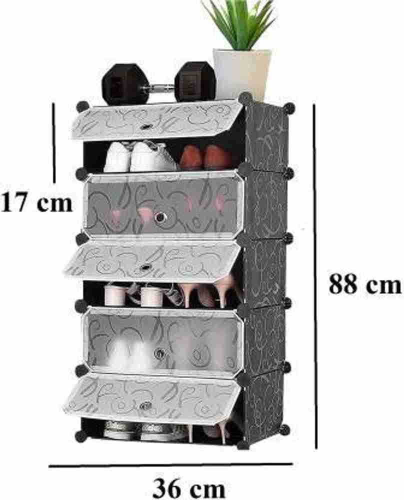 Diy plastic discount shoe rack