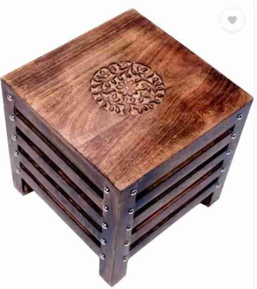 Wooden online stool flipkart