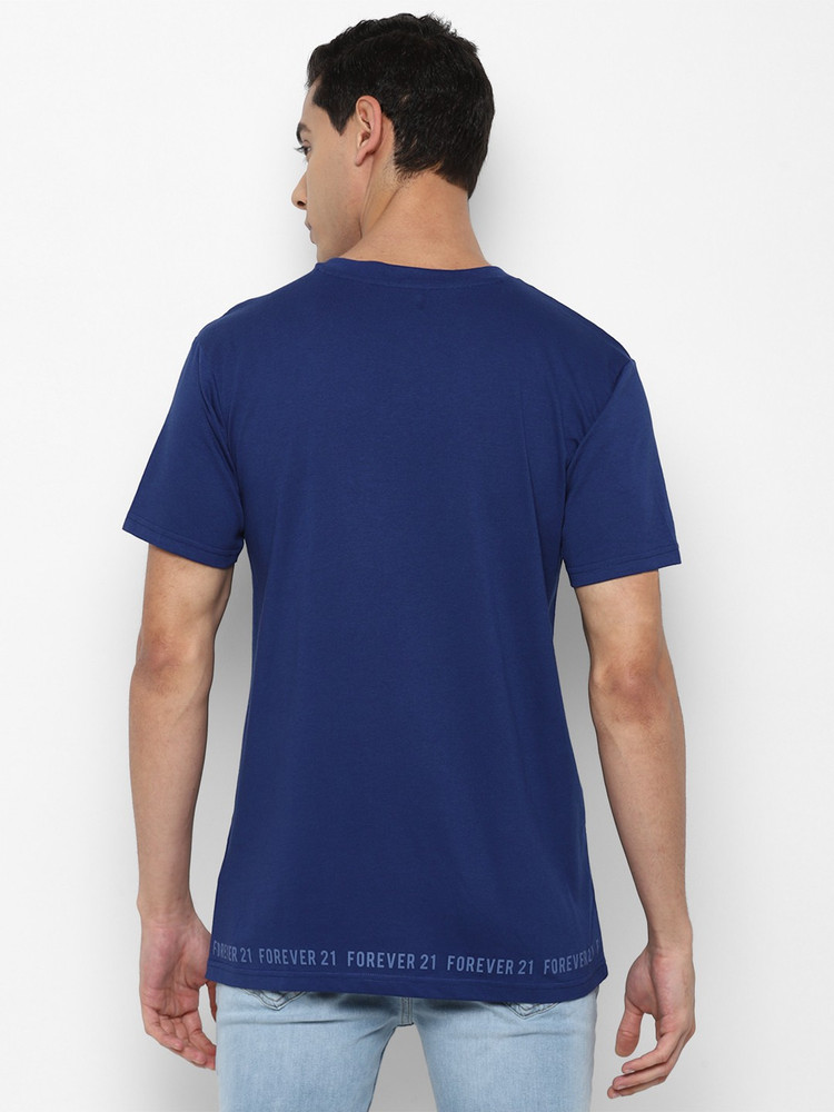 FOREVER 21 Graphic Print Men V Neck Blue T Shirt Buy FOREVER 21 Graphic Print Men V Neck Blue T Shirt Online at Best Prices in India Flipkart