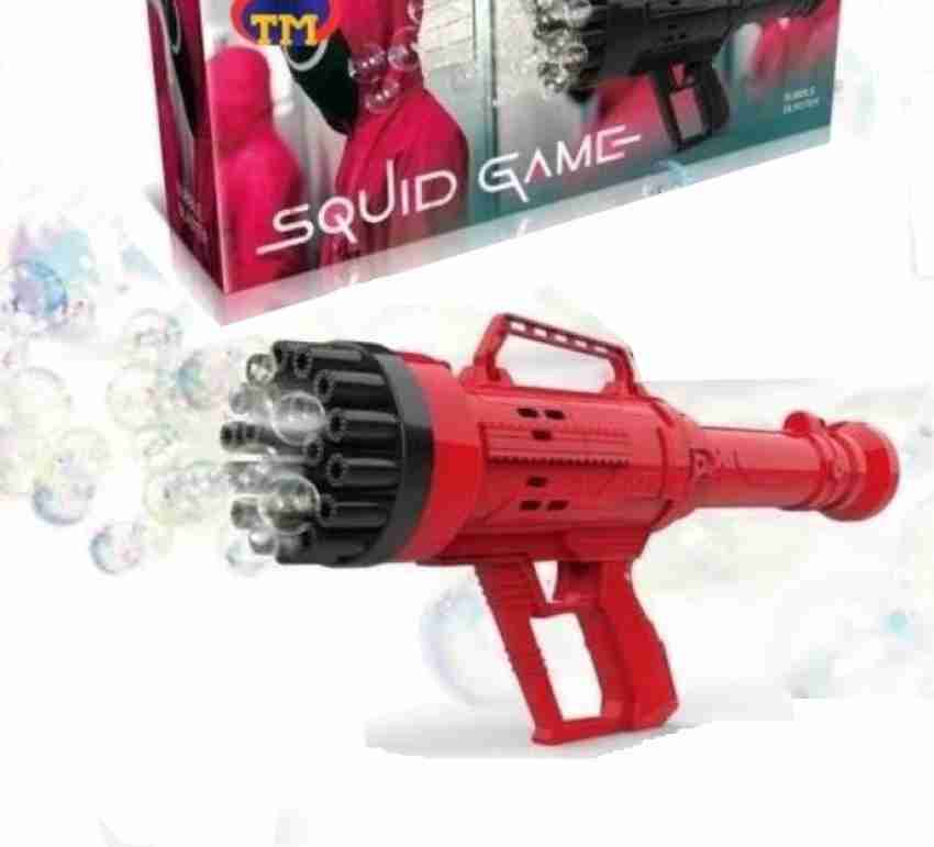 32 Holes Automatic Bubble Gun Toy for Kids / Bubble Gun Machine for Party / Bubble  Gun for Kids Toys / Gatling Bubble Maker Toy with Liquid / Electric Bubble  Machine / Multi Color