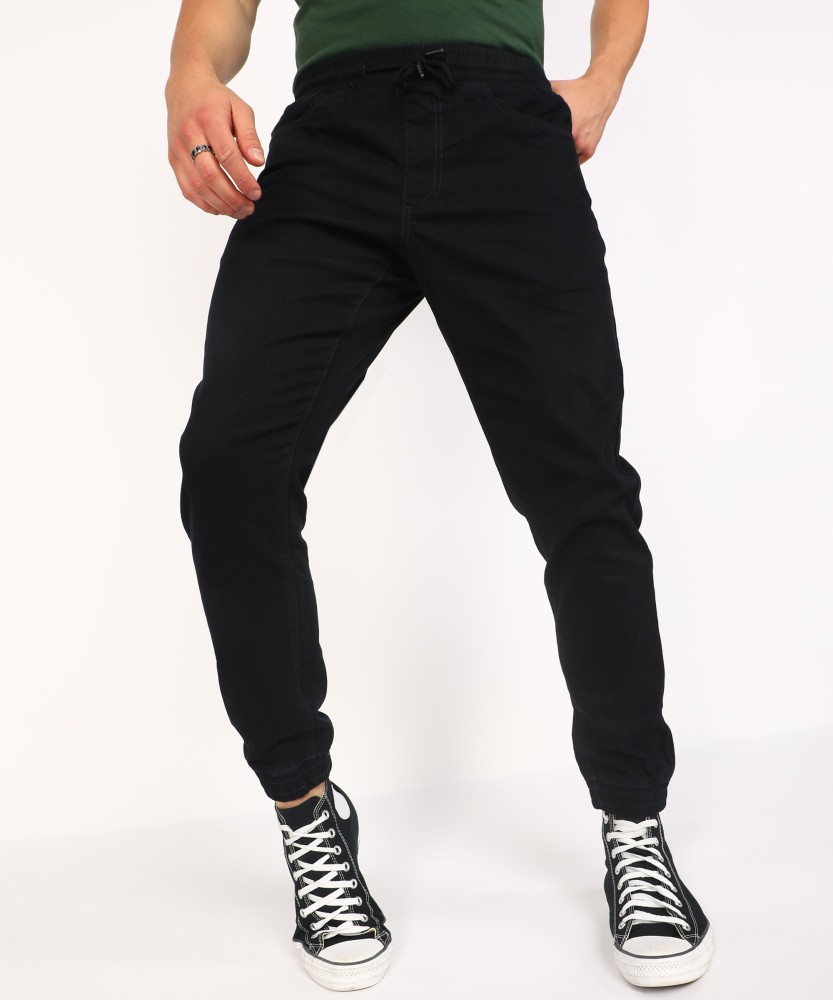 Louis Philippe Jeans Solid Men Black Track Pants - Buy Louis Philippe Jeans  Solid Men Black Track Pants Online at Best Prices in India