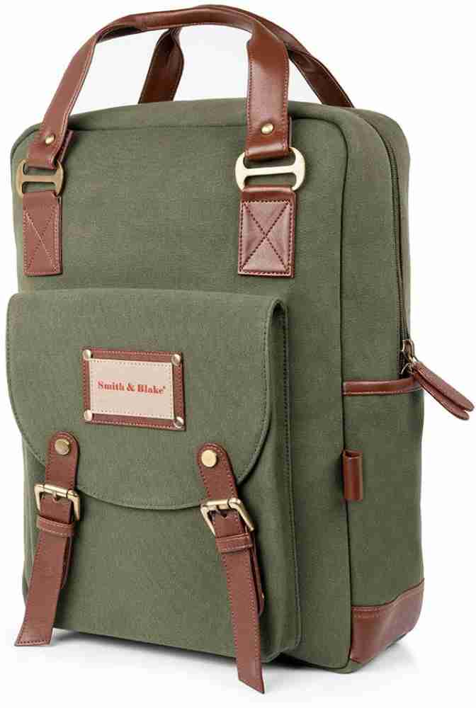 Smith & Blake - 15.6 Inch Luxurious Laptop Messenger Bag - Brown