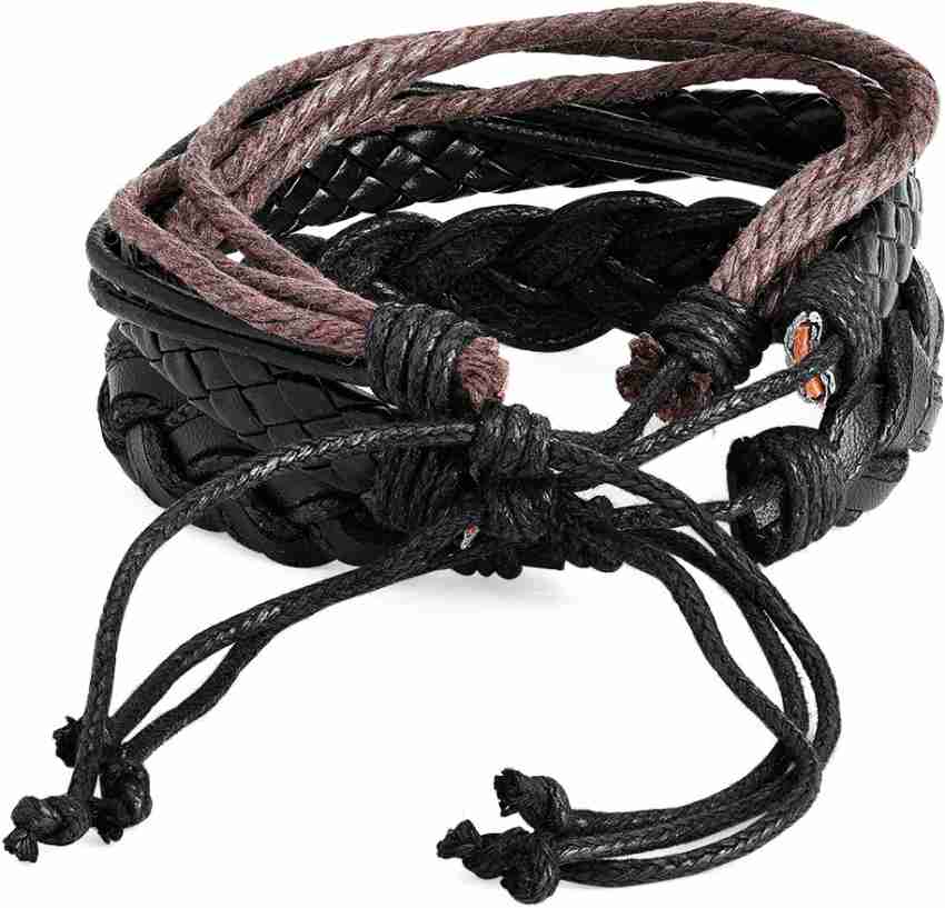 Leather Bracelets Men New, Leather Rope Bracelet, Braczlet Leather