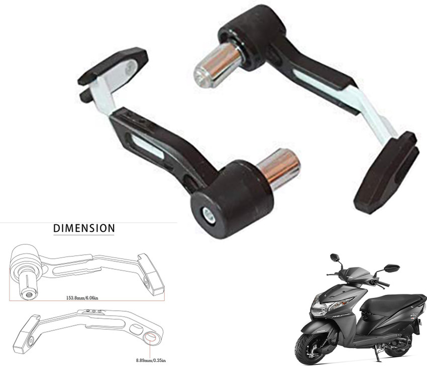Generox Brake Clutch Lever Guard For Dio Bike Crash Guard Price in