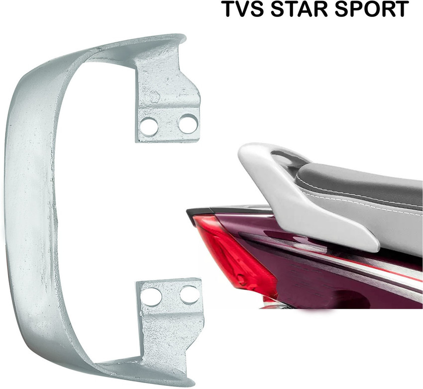 AXWee Bike Rear Seat Handle Backrest Suitable for TVS Star Sport Silver Bike Headlight Grill Price in India Buy AXWee Bike Rear Seat Handle Backrest Suitable for TVS Star Sport Silver