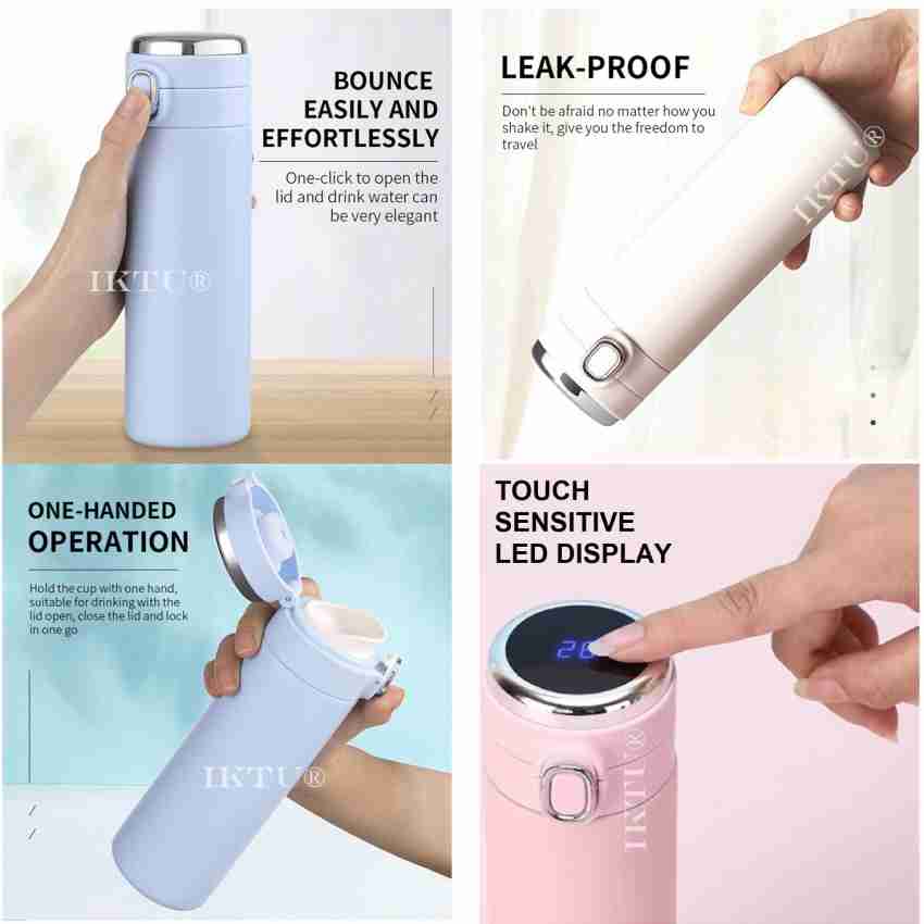 Iktu Vacuum Insulated Water Bottle LED Temperature Display S304