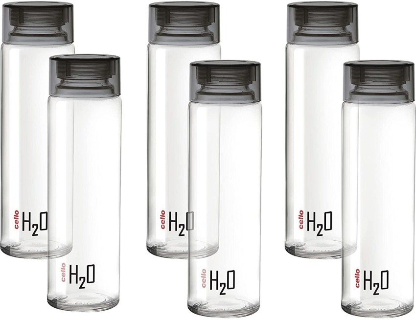 Buy Cello H2O Glass Fridge Water Bottle - Black Online at Best