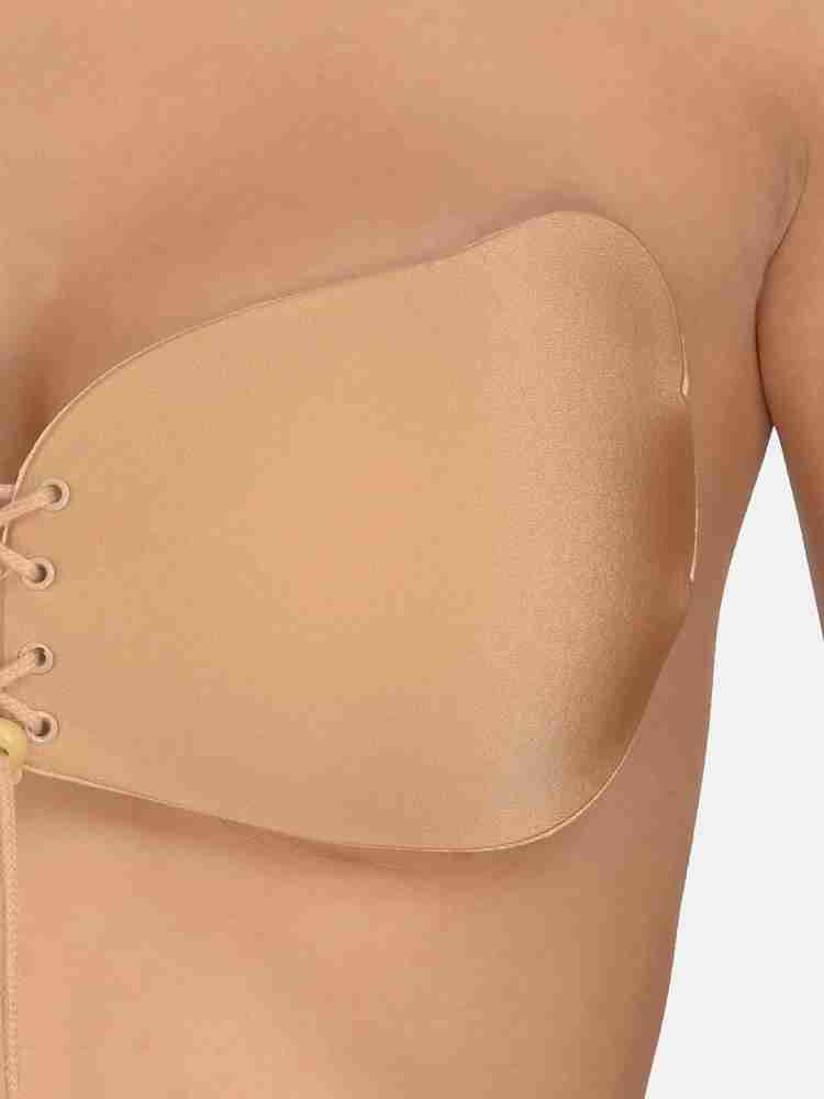 Buy Zylum Fashion Silicone Wired Stick-On Bra for Girl & Women (B, Beige)  at
