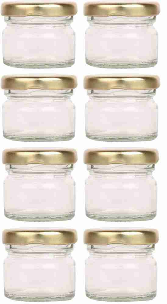 Set Of 6 Mini Jars Small Glass Bottles With Cork Stopper (30Ml)