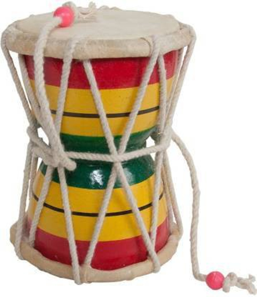 ALEWA 5 Inch Damru Damroo Damarukam Amarnath Damaru for Puja
