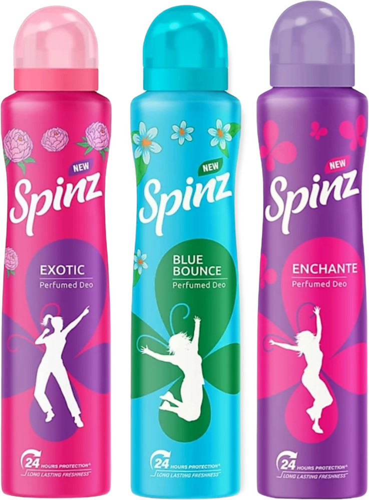 Spinz Perfume Deodorant Combo 150ml each Perfume Body Spray For