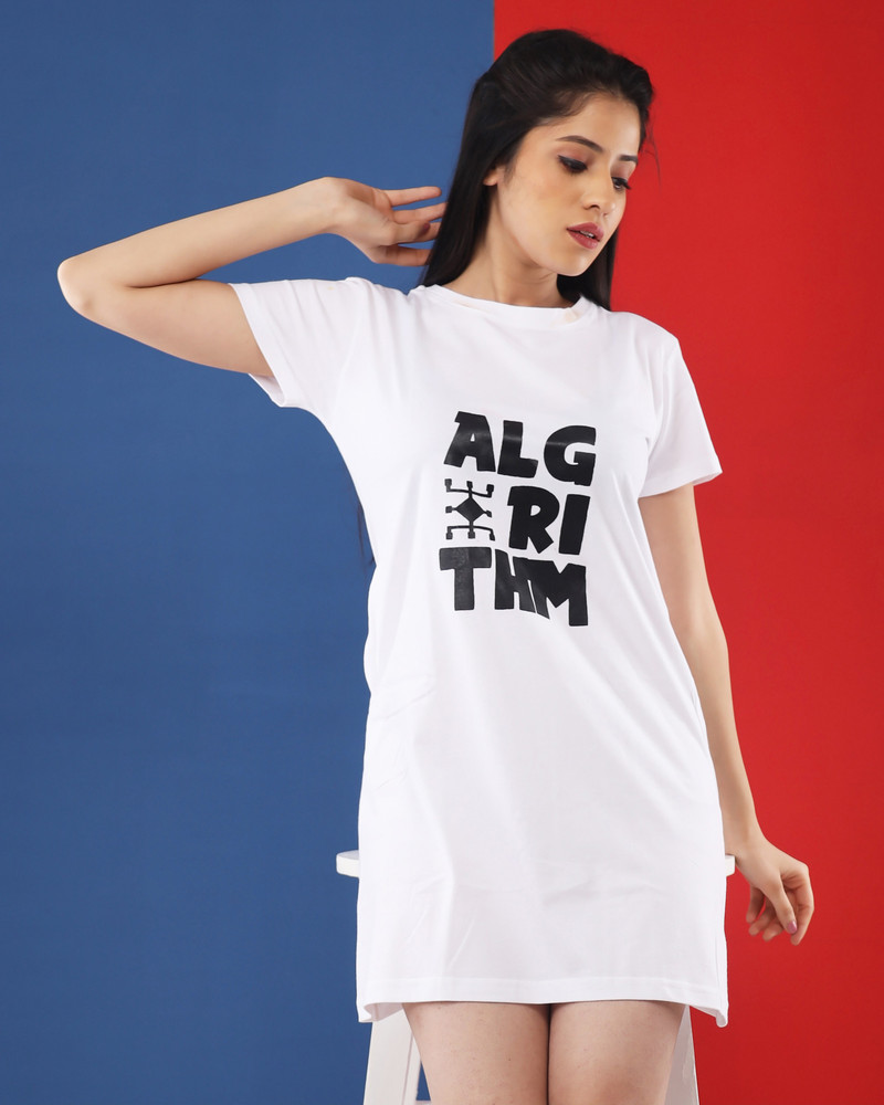 Lappen Fashion Women T Shirt White Dress - Buy Lappen Fashion Women T Shirt  White Dress Online at Best Prices in India | Flipkart.com